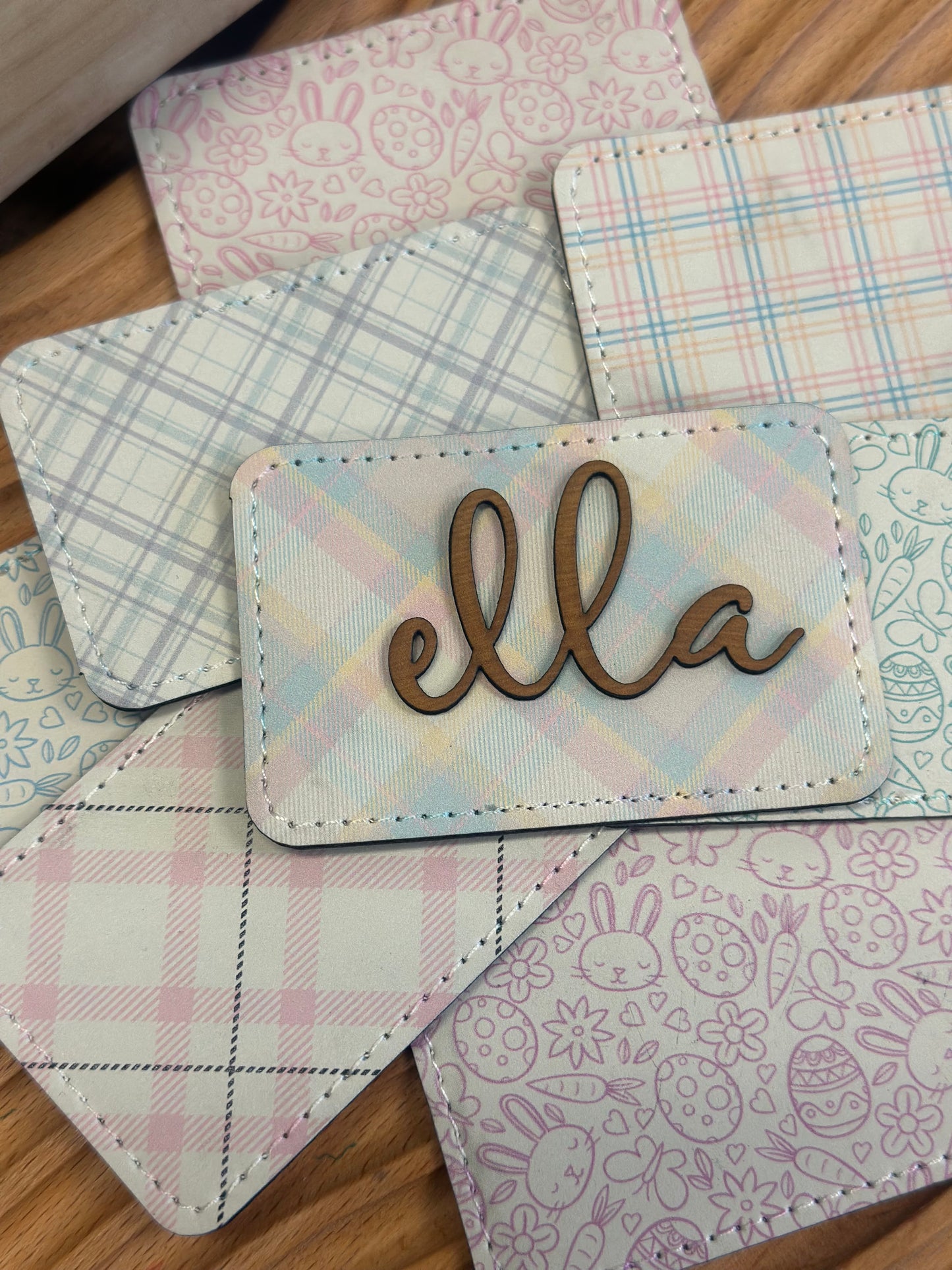 Printed Leatherette Easter Patches (Pack of 5)