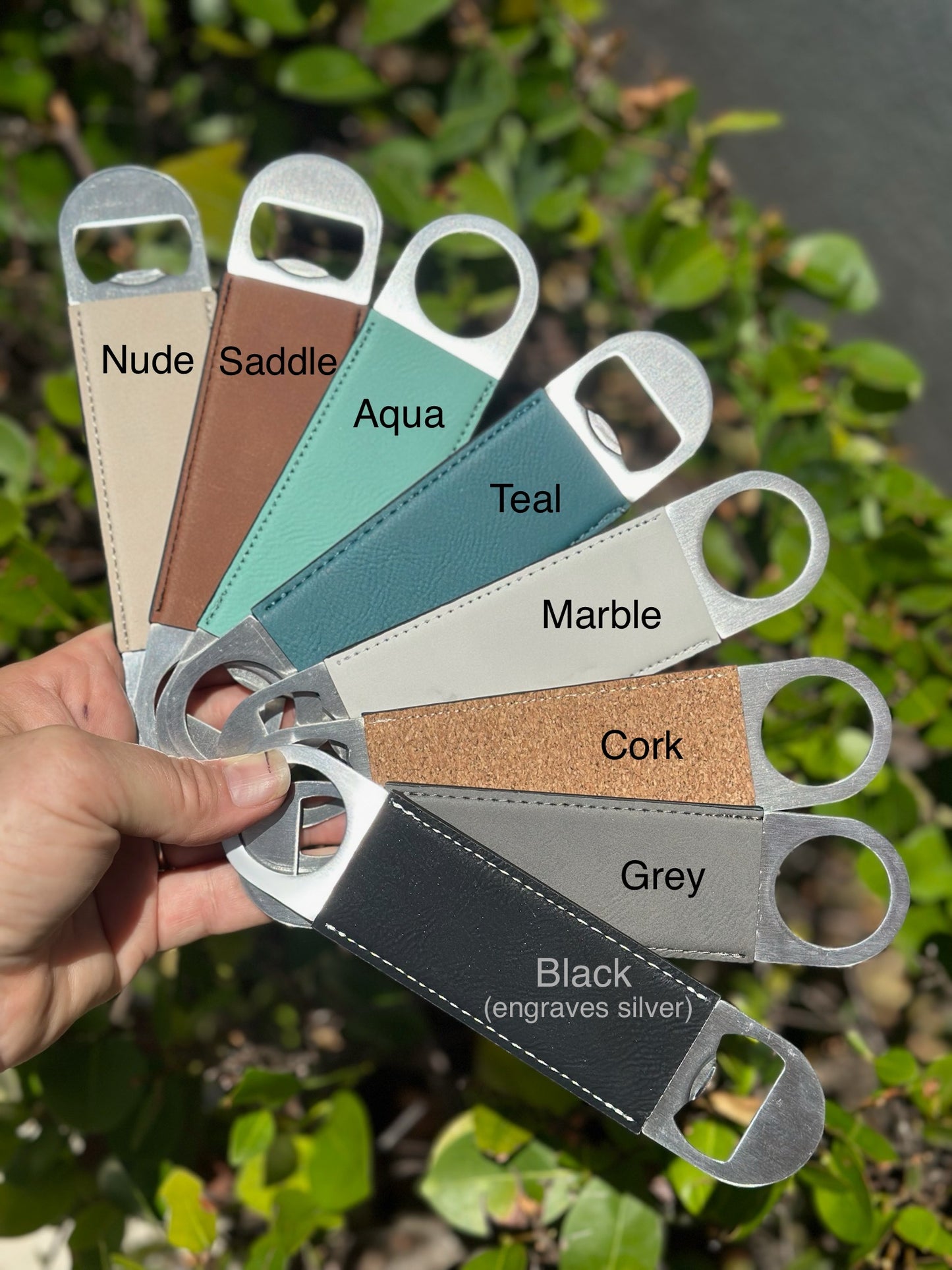 Leatherette Bottle Opener