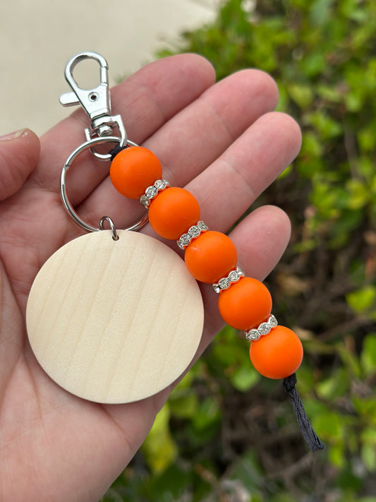 Silicone + Rhinestone Keychains