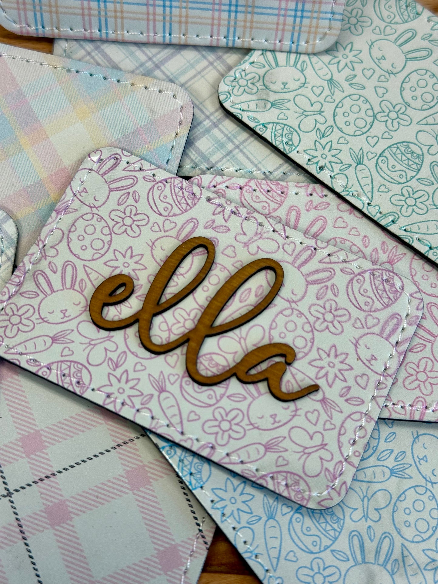 Printed Leatherette Easter Patches (Pack of 5)