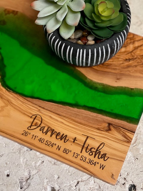 Olivewood + Resin Boards
