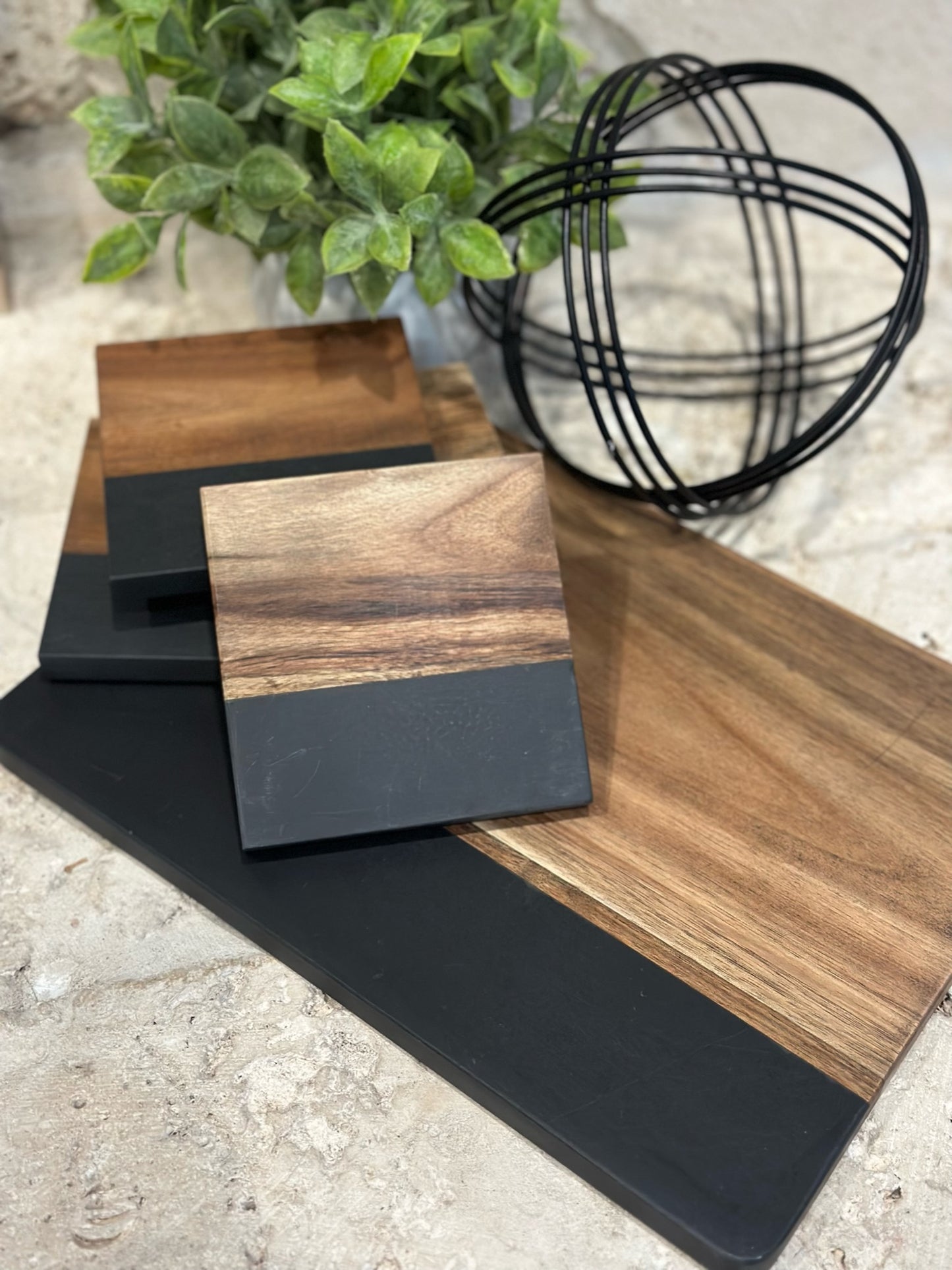 Acacia + Slate or Marble Board