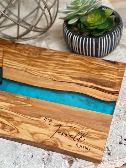 Olivewood + Resin Boards