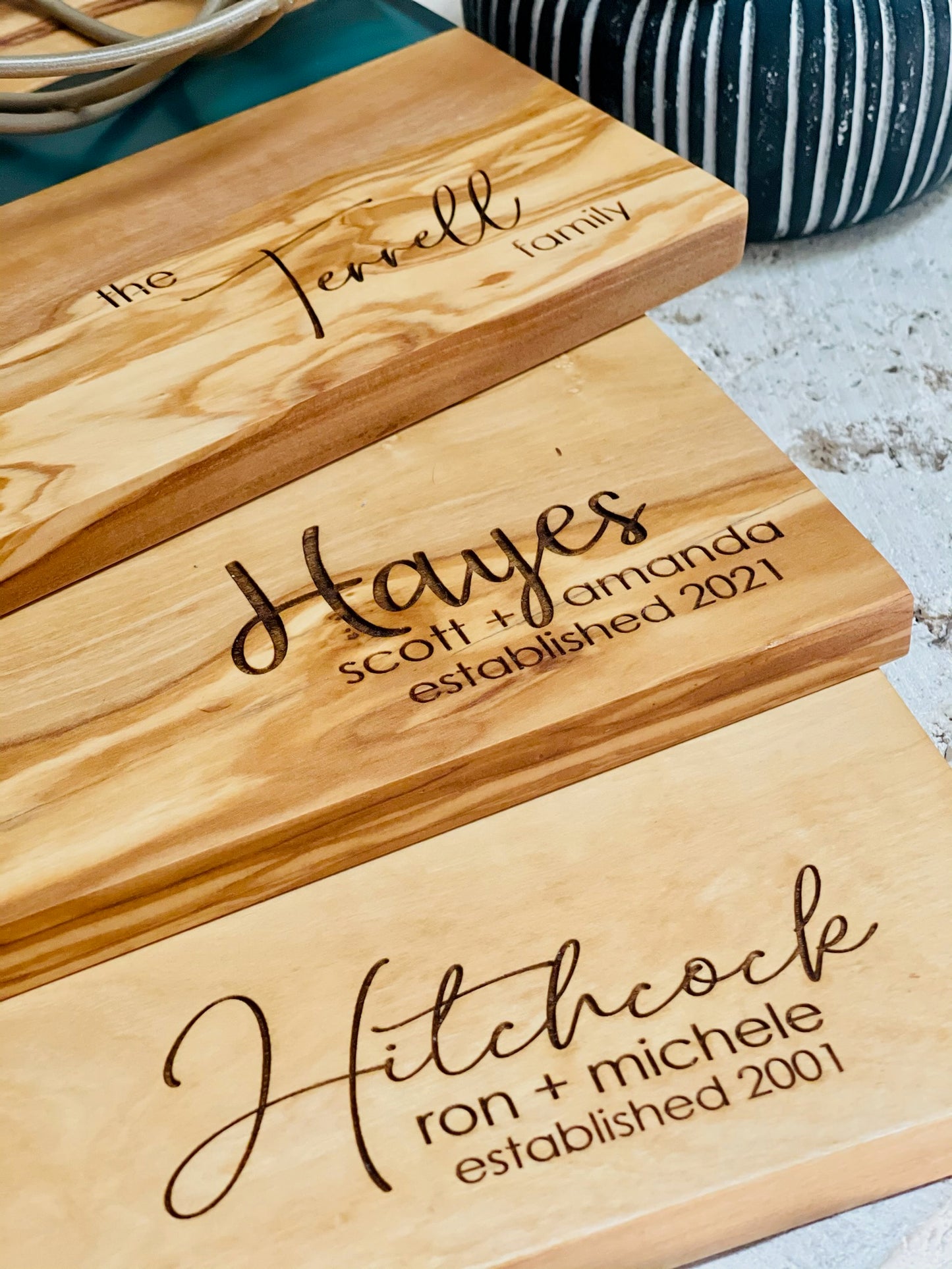 Olivewood + Resin Boards