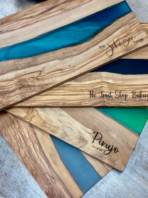 Olivewood + Resin Boards