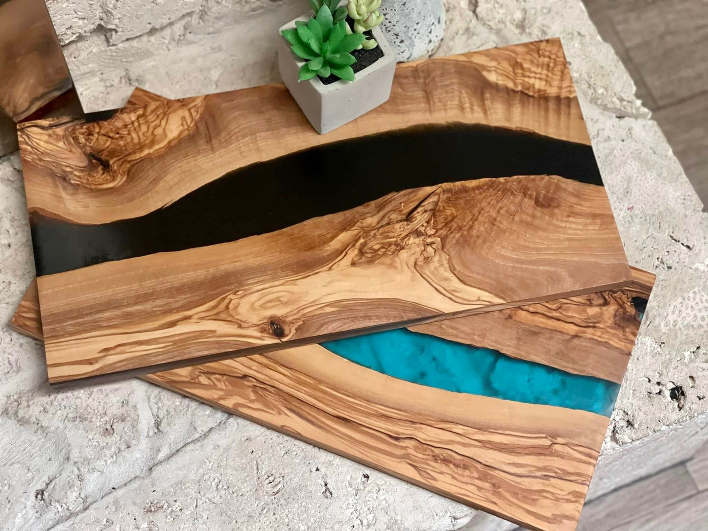 Olivewood + Resin Boards