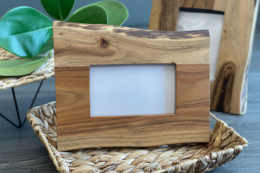 Live Edge Acacia Wood Picture Frame Blank