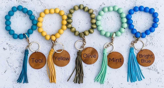 Wood Bead Wristlet