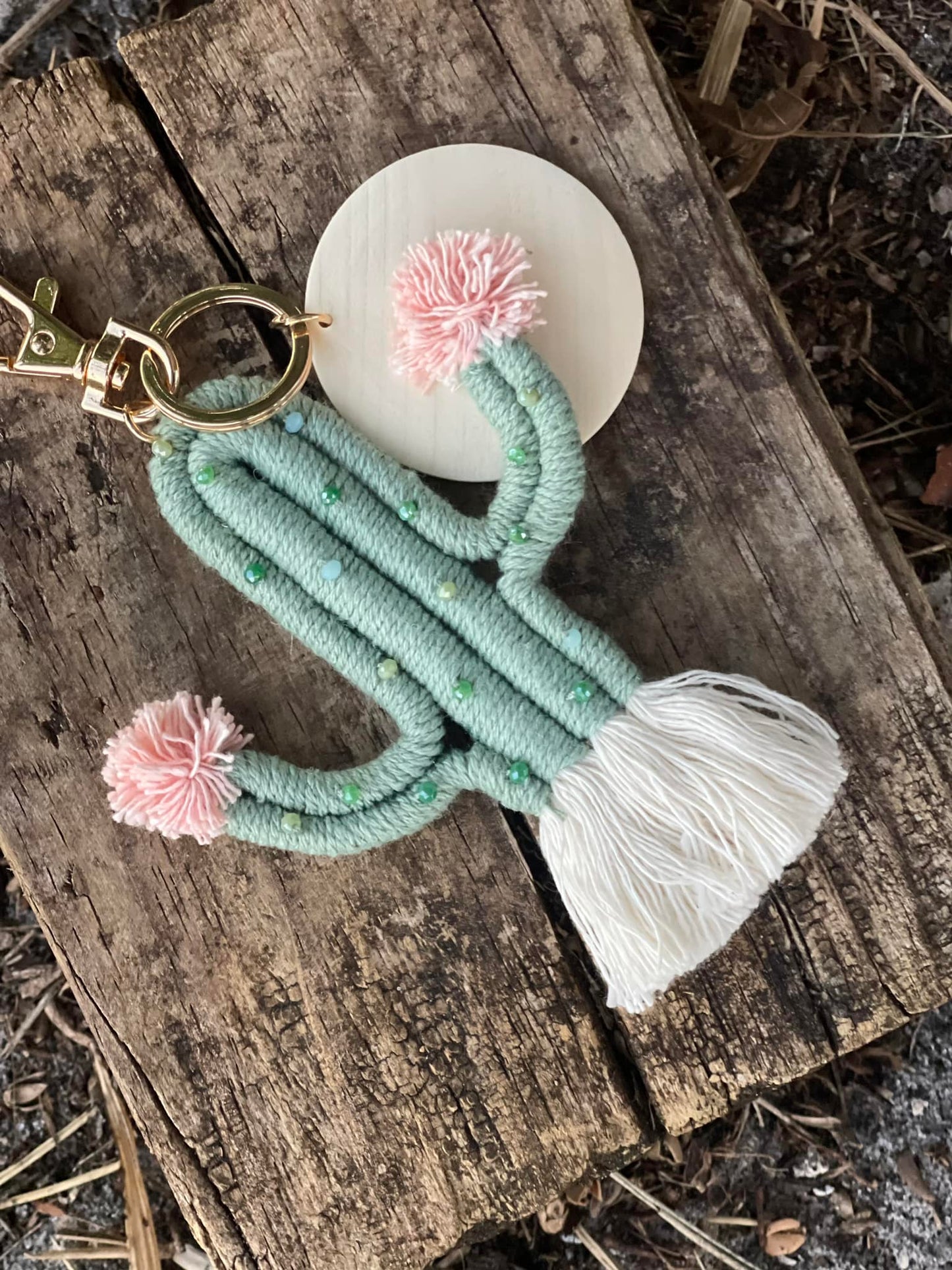 Cactus Fringe Keychain