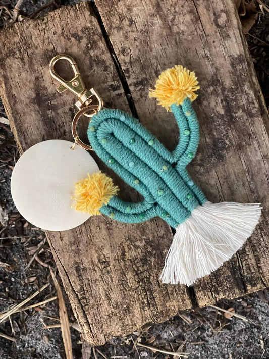 Cactus Fringe Keychain