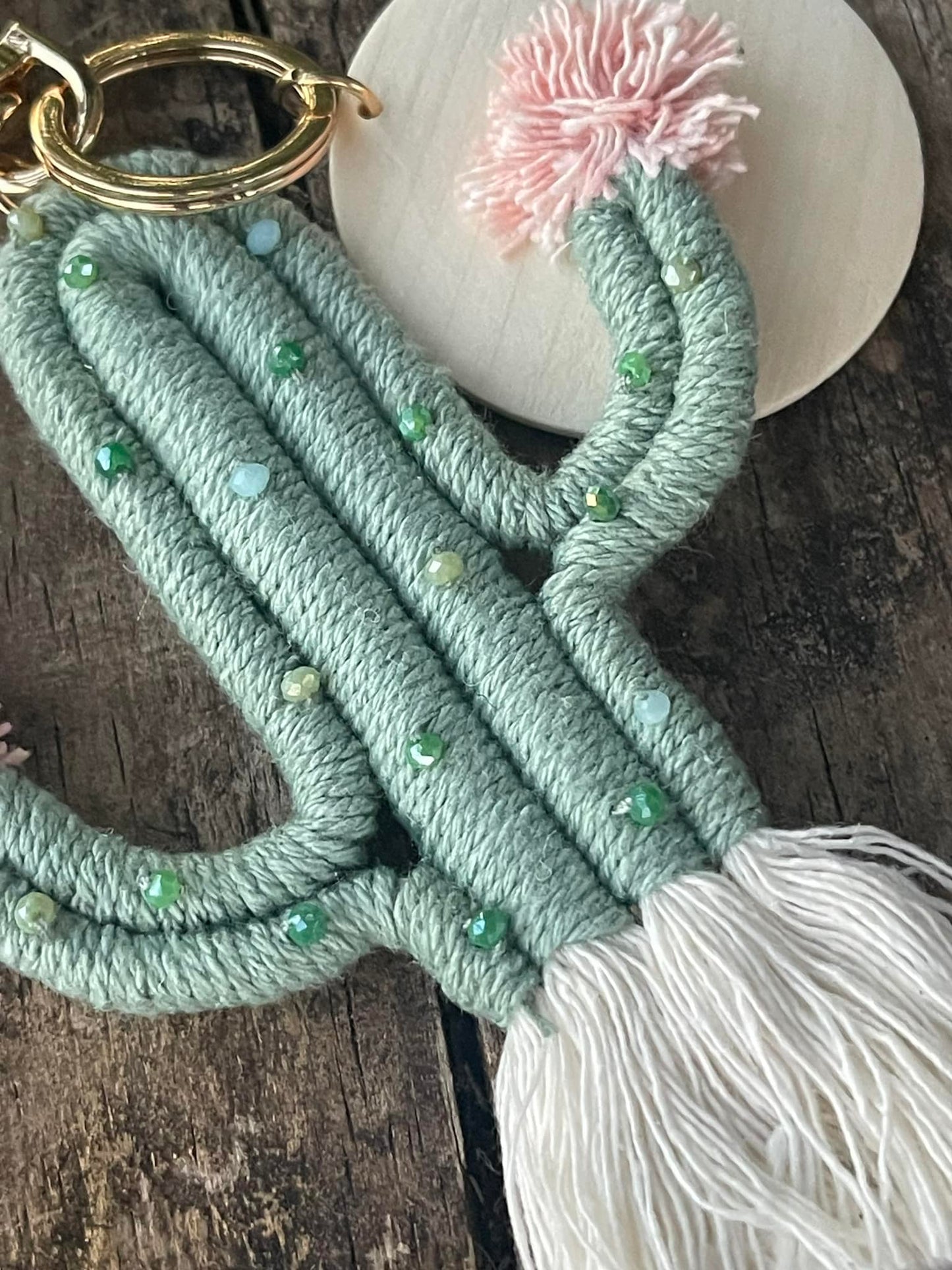 Cactus Fringe Keychain