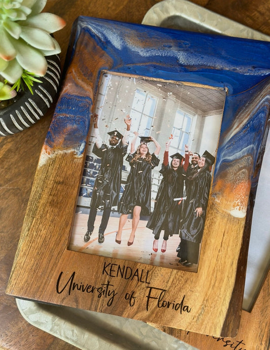 Live Edge Acacia Wood Picture Frame Blank