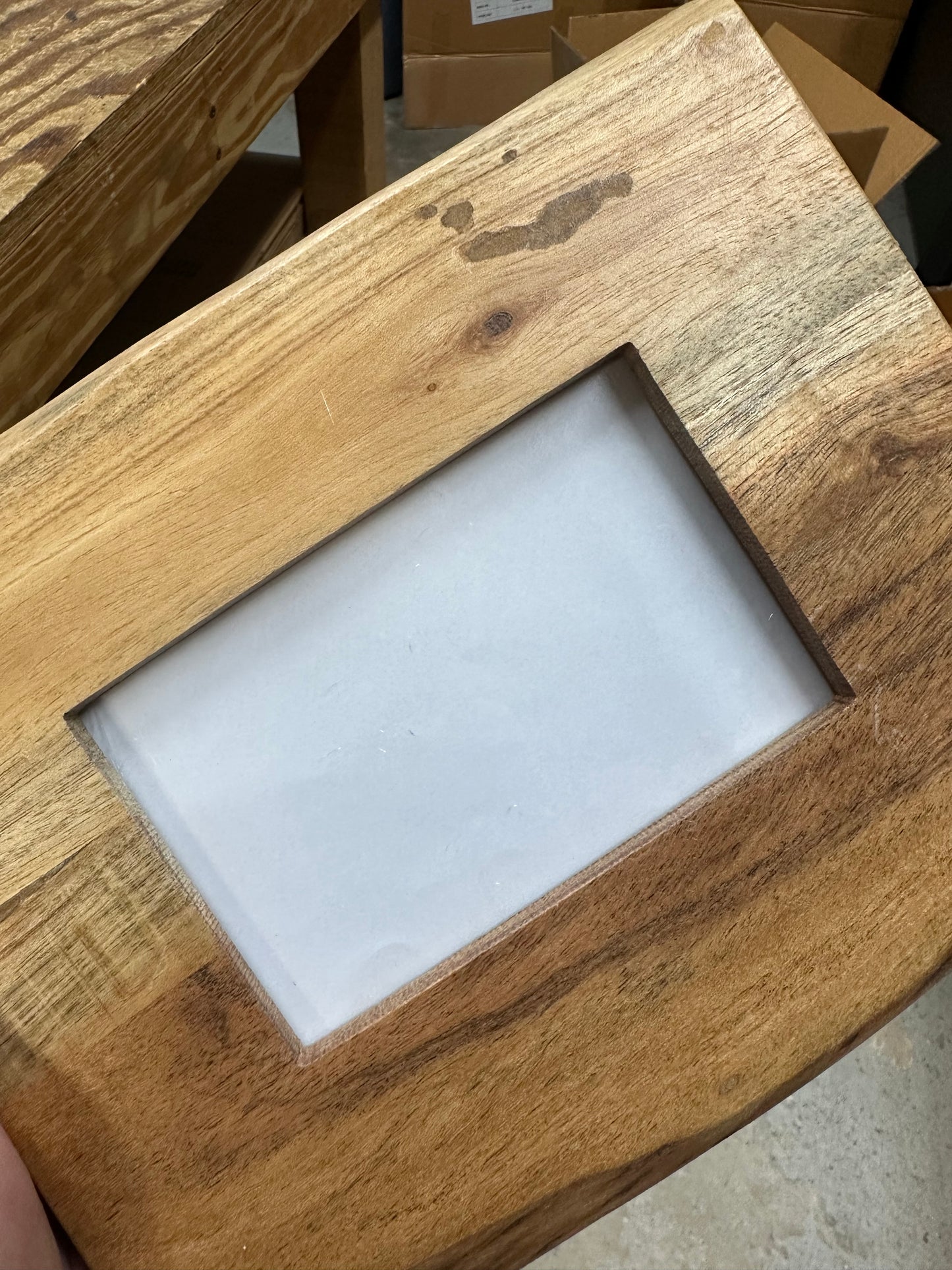 Irregular Live Edge Acacia Wood Picture Frame Blank