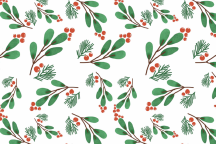 Printed Leatherette Christmas Patches (Pack of 5)
