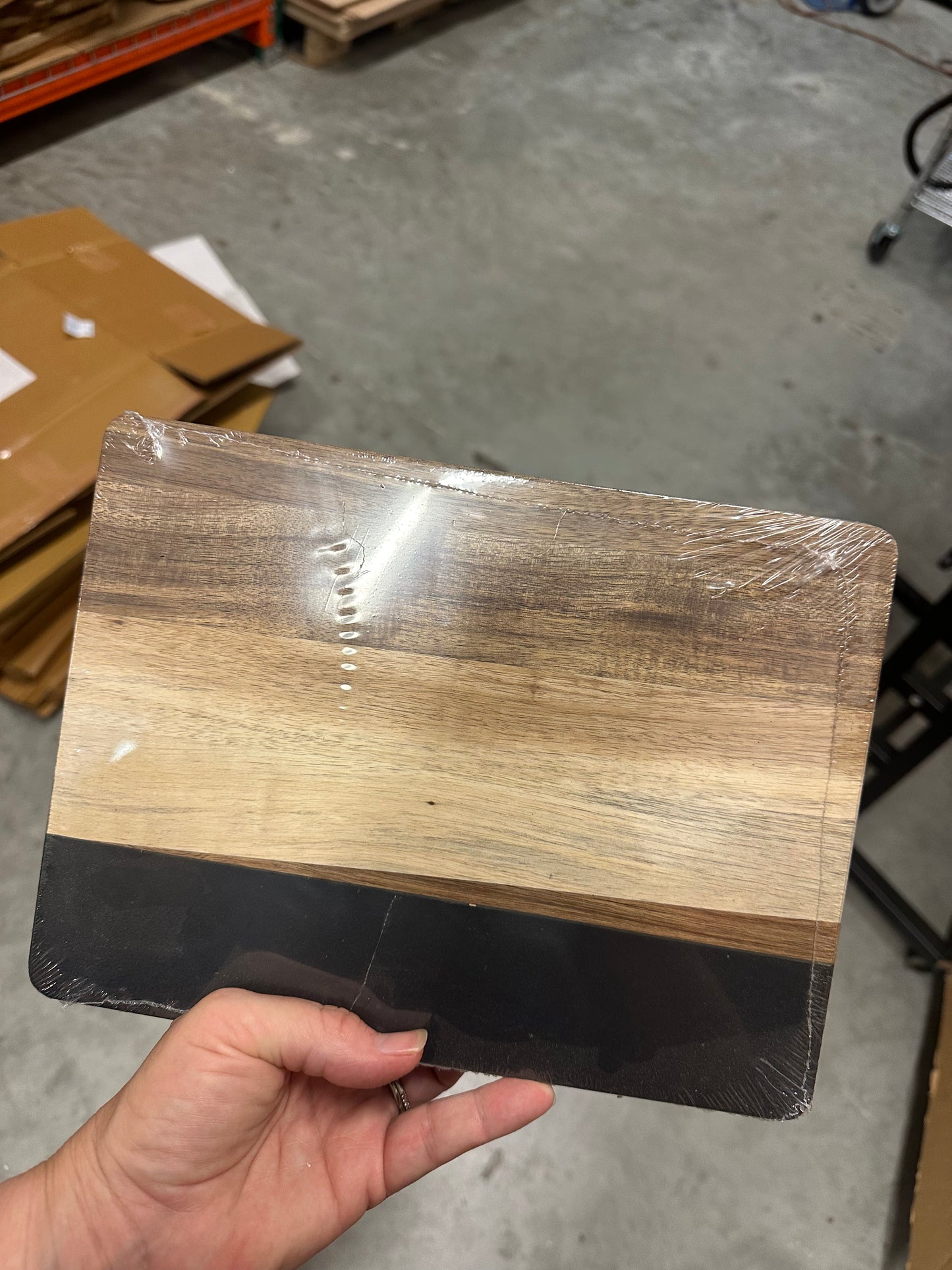 IRREGULAR Acacia + Slate or Marble Board