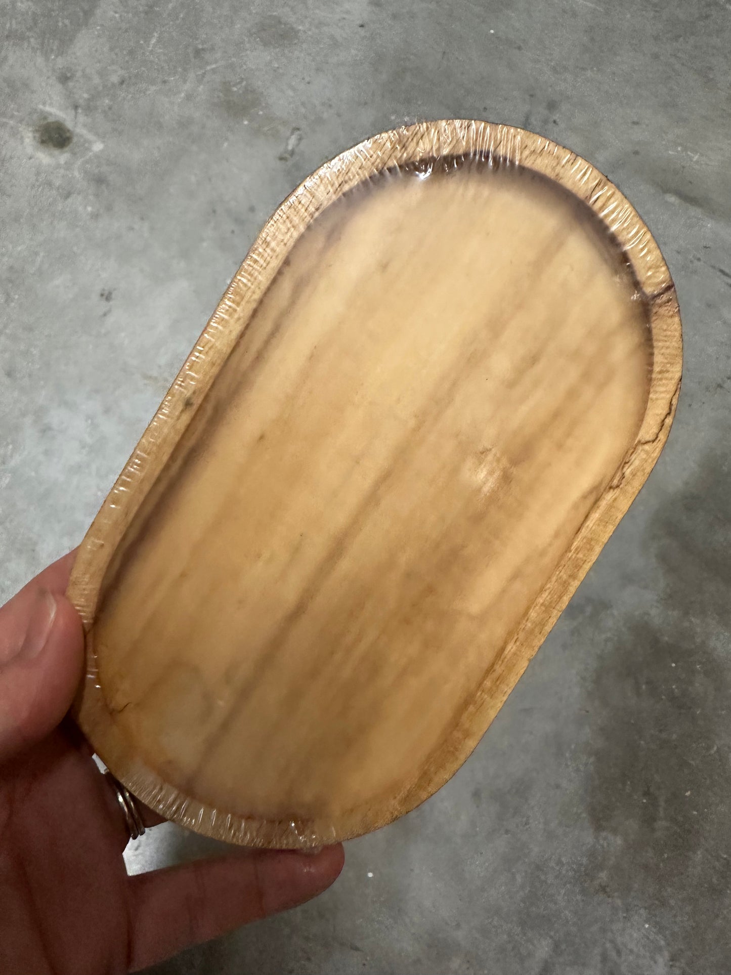 IRREGULAR Wood Oval Tray (Acacia or Beech)