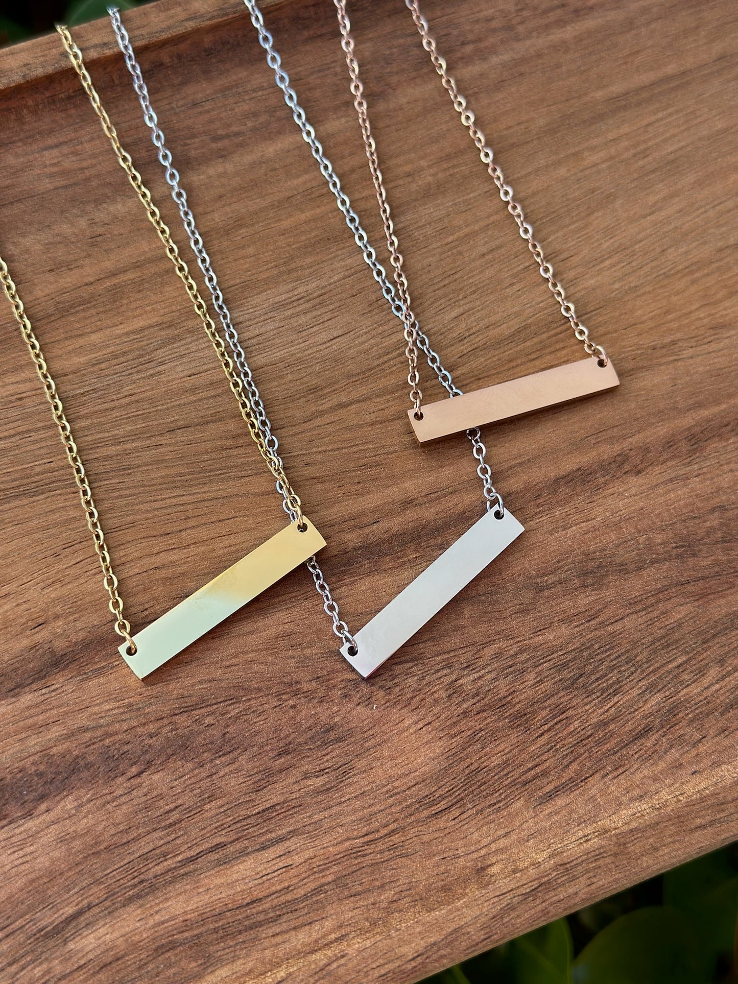 Stainless Steel Bar Necklace