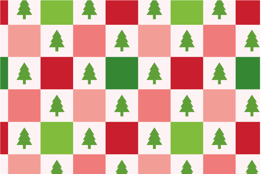 Printed Leatherette Christmas Patches (Pack of 5)